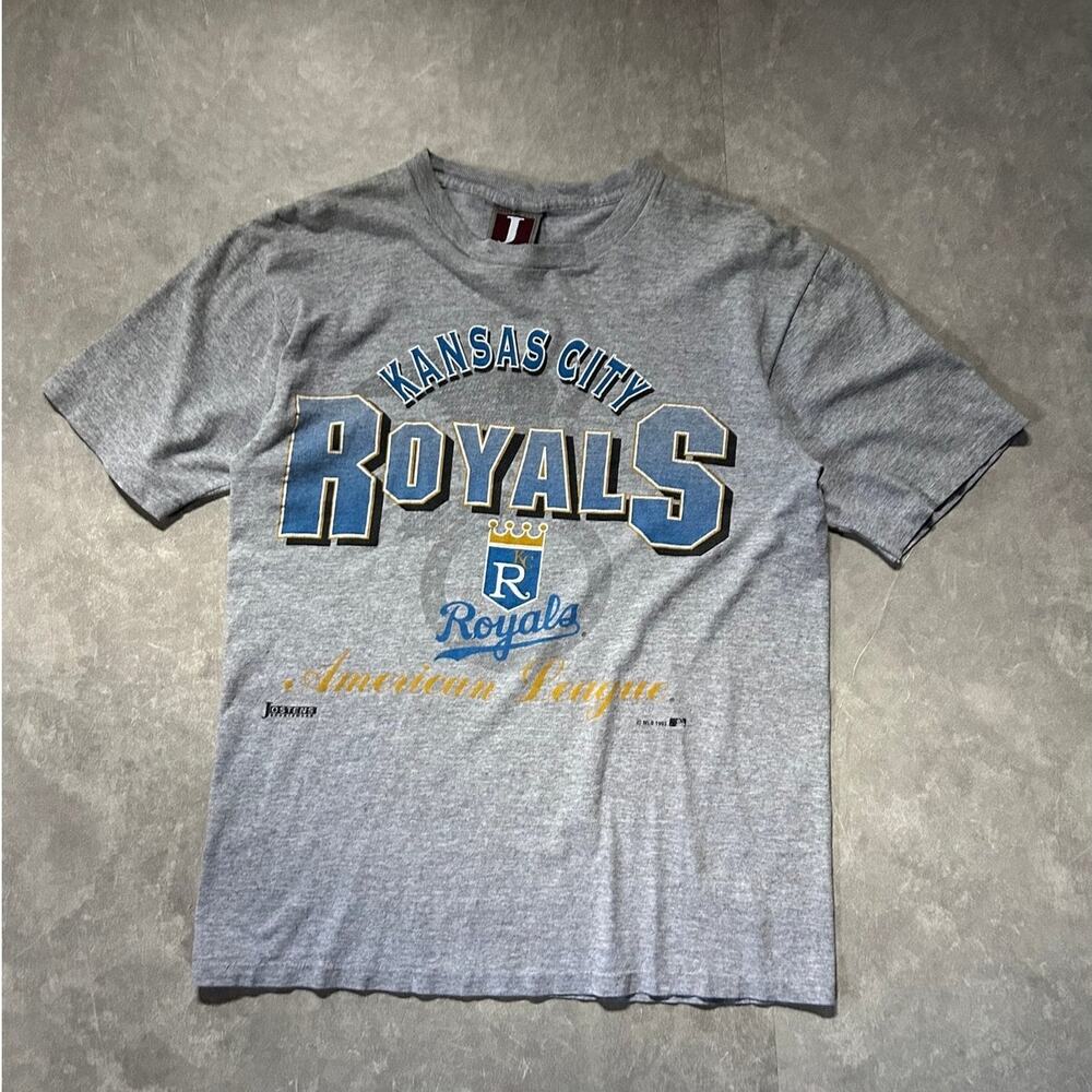 90s vintage Kansas City Royals Jostens Gray T Shirt -M